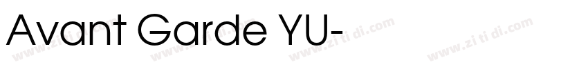 Avant Garde YU字体转换